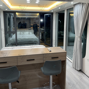 Maison préfabriquée en capsule spatiale / maisons <span class=keywords><strong>mobiles</strong></span> Maison 3 chambres / petite maison sur roues 2 chambres - Product Image 6