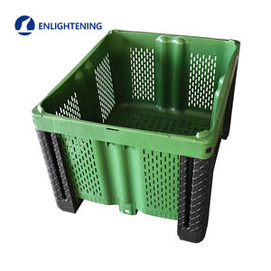 ארגז פלסטיק מתקפל לוגיסטי HDPE 1200X1000 מ\\\"מ, עמיד במיוחד, ניתן לערום, עם שרוול אחסון, מתקפל, למחסן - Product Image 5