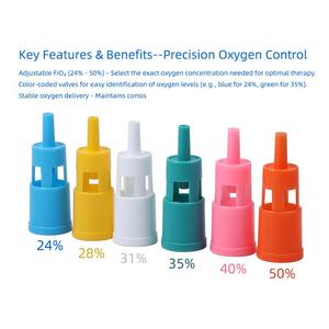 Pvc usine de fabrication nébuliseur Venturi <span class=keywords><strong>masque</strong></span> à oxygène pour adultes et pédiatriques soins médicaux hôpital médical - Product Image 4