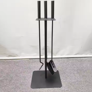 Metallo nero camino <span class=keywords><strong>Pizza</strong></span> <span class=keywords><strong>Set</strong></span> strumenti di <span class=keywords><strong>cottura</strong></span> e accessori per campeggio all'aperto manico in acciaio inox - Product Image 1