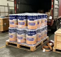 Revêtement liquide époxy bleu multicolore anticorrosion pour structure en acier avec application au pinceau