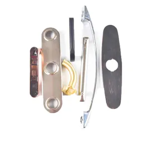 Aluminum Zinc Alloy Casting Handle with Silver Plating Custom Die Casting Door handles of all kinds