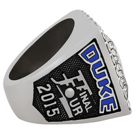 Anillo de Campeonato Nacional NCAA 2015 de los Duke Blue Devils, Colección de Anillos con Pedrería, Joyería Deportiva para Hombre