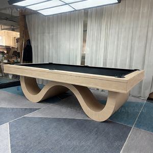 Table de <span class=keywords><strong>billard</strong></span> à plateau en ardoise avec poches en cuir véritable et plateau de tennis, table de <span class=keywords><strong>billard</strong></span> de loisirs et de divertissement, table de <span class=keywords><strong>billard</strong></span> commerciale - Product Image 1