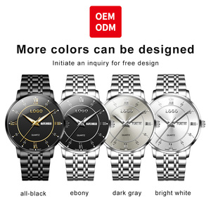 Reloj de cuarzo con calendario semanal resistente al agua de movimiento suizo con logotipo personalizado de negocios clásico de calidad de marca de lujo OEM ODM para hombre - Product Image 5