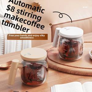 แก้วกาแฟกวนอัตโนมัติ ใช้แบตเตอรี่ แก้วแก้วน้ำไฟฟ้าขนาด 400 มล. เครื่องผสมอัตโนมัติสำหรับใช้ในบ้านและสำนักงาน - Product Image 6