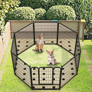 Achteckiger tragbarer faltbarer Haustierzelt-Laufs tall für Katzen-und Hundehütten im Innen-und Außenbereich für Katzen-und Hunde besitzer - Product Image 1