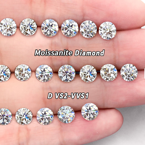 RINNTIN Manufacturer Wholesale Loose <strong>Moissanite</strong> Stones Pass <strong>Diamond</strong> Tester 0.8-10mm D Color VVS Mossanite Stone GRA Certificate - Product Image 1