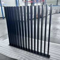 Clôture en aluminium robuste avec revêtement en poudre pour la sécurité, l'intimité et la ventilation – Fournisseurs de clôtures à lattes verticales équilibrées