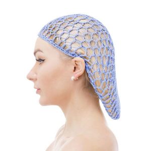 En gros, filet à cheveux respirant personnalisé, tendance, en maille douce en polyester tricoté au crochet, pour dormir, accessoire de coiffure - Product Image 5