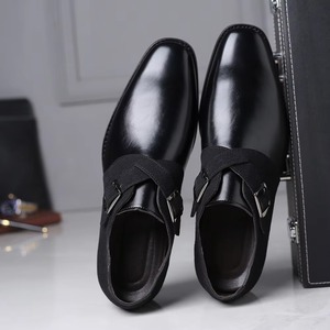 Nuevo Modelo 2015, Zapatos Formales de Cuero con Suela de Goma para Hombre, Transpirables, Sin Cordones, para Oficina y <span class=keywords><strong>Carrera</strong></span> Profesional, Talla Grande, Color Sólido - Product Image 4
