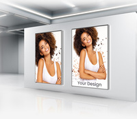 Boîte à lumière LED portable haute luminosité, cadre autoportant en alliage d'aluminium, affichage SEG rétroéclairé, résistant à l'eau pour la publicité