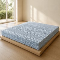 Surmatelas ergonomique 7 zones, ajustement de la courbe corporelle, soin de la colonne vertébrale, respirant et frais, mousse anti-affaissement