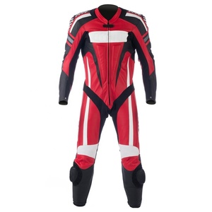 Combinaison de course de moto en cuir de vachette épais et durable Vêtements de sport de moto professionnels Protection et performance maximales - Product Image 1