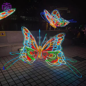 Decoración de Mariposas LED para Jardín Exterior, Luces de Insectos Dinámicas Simuladas Coloridas IP65, Luces Decorativas para Paisajes, Navidad, Festividades, Certificación CE y RoHS - Product Image 2