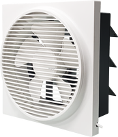 Ventilateur d'extraction mural haute performance en plastique PP ANGEGA VF-AC6G/8/10/12 avec interrupteur 1/2 voies pour salle de bain et cuisine domestiques