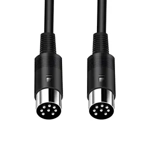 原始设备制造商工厂MIDI Din 8Pin公对公扩展扬声器音频电缆