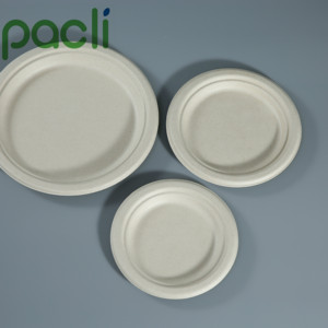 10 inch thân thiện với môi trường mạnh mẽ microwavable phân hủy sinh học bã mía sợi tấm-số lượng lớn Bộ đồ ăn dùng một lần - Product Image 3