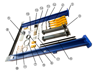 Fabrika Çıkışlı Çift Silindirli Şeffaf Tabanlı 2 Kolon Gantry Araç Kaldırma Aparatı Otomotiv Tamir Ekipmanı - Product Image 2