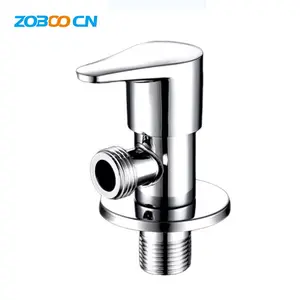 China fujian factory wholesale One-character handle 1/2 "connector 201 chrome-plated angle valve stop water valve