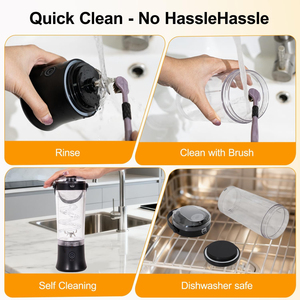 Licuadora Portátil para Batidos y Smoothies, Licuadora Personal Inalámbrica Recargable, Vaso Mezclador Eléctrico Personal - Product Image 4