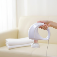 Masseur corporel souple portatif à pétrissage avec 2 têtes en silicone interchangeables, outil de massage électrique avec contrôle de la minuterie pour le cou et les épaules