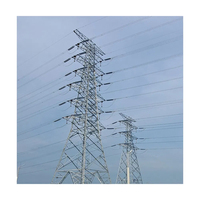 Tour d'angle en acier galvanisé de haute qualité pour la ligne de Distribution de Transmission pôle de ligne de pylône de télécommunication