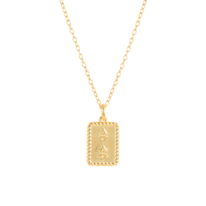 สร้อยคอชุบทอง 18K ยี่ห้อ ROXI Square ประดับเพชร - Product Image 2