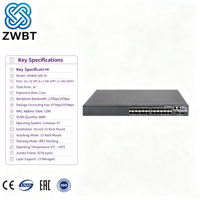 Commutateur Ethernet H3C S5560X-30F-HI POE SNMP QoS VLAN 1G L3 en stock