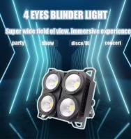 BAIQI 4 Yeux 450W DMX512 Projecteur LED Par COB RGBW 4-en-1 pour Scène, Club, DJ, Lumière de Scène en Aluminium, Projecteur de Public