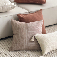 2024 nouveau lin coton Jacquard oreillers coussins moderne luxe solide jeter taie d'oreiller pour salon décor à la maison hôtel fournitures