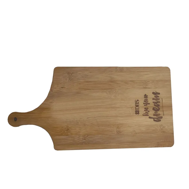 Solid Wood Reversible Cutting Board with Handle Bamboo Wooden Chopping Boards Pizza Tray Charcuterie Cheese Dessert Pastry Board