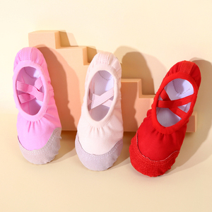 Scarpette da Ballo per Ragazze e Donne con Suola Morbida, Multicolore, con Fascia Elastica Incrociata, Calzature per Allenamento di Danza - Product Image 1