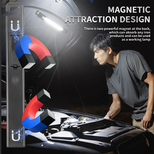 Lampe de travail magnétique pliante à chargement USB Règle d'affichage à <span class=keywords><strong>LED</strong></span> Lampe de poche étanche avec pince magnétique - Product Image 4