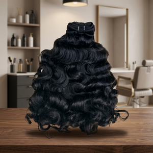 Extensions de cheveux indiens Remy vierges 100% naturels bouclés, boucles douces, hydratation longue durée, rebond toute la journée, double trame machine VGP - Product Image 3