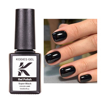 KODIES-Vernis à Ongles Gel Super Noir, Sans HEMA /TPO, Résine à Haute Teneur en Pigments, Marque Privée, Fournitures pour Ongles