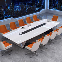 XTHYZ-008 Ensemble de chaises de bureau modernes pour réunions, processus de scellement des bords complet, conception extensible, usage commercial, panneau en mélamine haute qualité