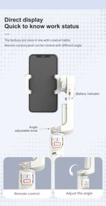 Estabilizador de trípode plegable A10 de 360 grados, soporte móvil <span class=keywords><strong>para</strong></span> teléfono inteligente, cardán profesional <span class=keywords><strong>para</strong></span> teléfonos móviles - Product Image 3