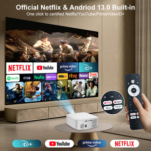 Nouveau projecteur portable Android 13 P92Max 2026 avec Netflix et Google TV intégrés, mini projecteur natif 1080P 7000 Lumens HIFI - Product Image 2