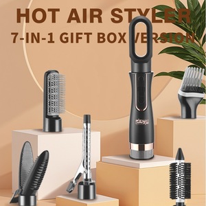 Styler à air chaud DSP 7 en 1, outil de coiffage multifonctionnel avec moteur sans balais en céramique pour lisser, boucler et sécher les cheveux - Product Image 1