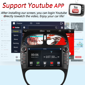 Autoradio multimédia LELV Linux avec GPS et CarPlay pour Peugeot <span class=keywords><strong>206</strong></span> 206cc 206sw 2000-2008 (7 pouces) - Product Image 4