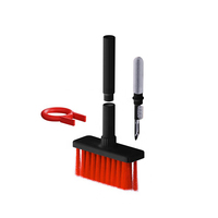 Kit de nettoyage de clavier écologique de vente chaude avec brosse à main Outils de nettoyage polyvalents pour ordinateur et téléphone