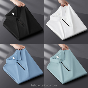 Người Đàn Ông Cao cấp Mùa Hè Cho Polo Áo Sơ Mi 100% Cotton Ngắn Ánh Sáng Sang Trọng Sọc Thiết Kế Thêu Vỏ Nút Sợi Nhuộm - Product Image 2