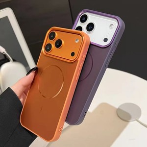 Original Color Matte AG Glass Frosted Magnetic Mobile Phone case for Iphone 17 16 15 14 pro max Shockproof <b>cover</b> Colorful back - Product Image 3
