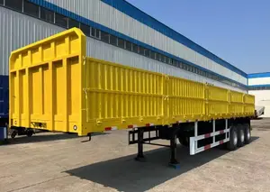 Nhà máy bán buôn và bán lẻ 3 trục số lượng lớn và Container vận chuyển thép sidewall bán Trailer bên tường bán xe tải Trailer