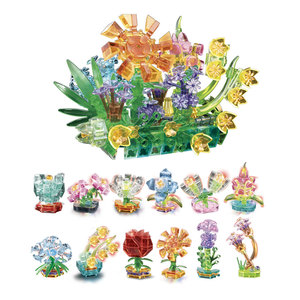 Best Selling <strong>2026</strong> Transparent ABS Educational Building <strong>Blocks</strong> DIY Model Toy Assemble Set-12-in-1 Animals Nature Theme Small - Product Image 4