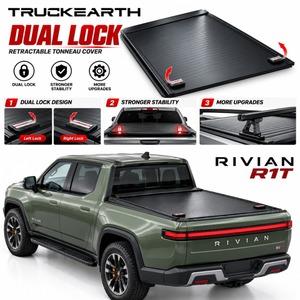 ฝาปิดกระบะท้ายแบบม้วนเก็บได้ด้วยมือสำหรับรถกระบะ Rivian R1T พร้อมระบบปลดล็อคคู่ สามารถปลดล็อคได้ทั้งสองด้าน - Product Image 1