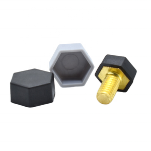 Capuchon de protection d'écrou à tête plate hexagonale M6M8 Couvercle décoratif en plastique étanche à la poussière anti-âge avec filetage M3 - Product Image 4