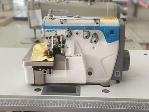 Nueva Máquina Overlock Industrial Jack E4S de Cama Plana para Uso Doméstico, de Una Sola Aguja, Computarizada, Ajustable para Trabajos de Ligera a Alta Dificultad - Product Image 1