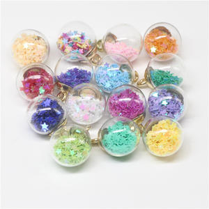 Kristal Bintang Lima Bola Kaca Liontin Grosir Diy 16Mm Kaca Pesona Liontin untuk Anting Kalung Membuat Perhiasan - Product Image 1